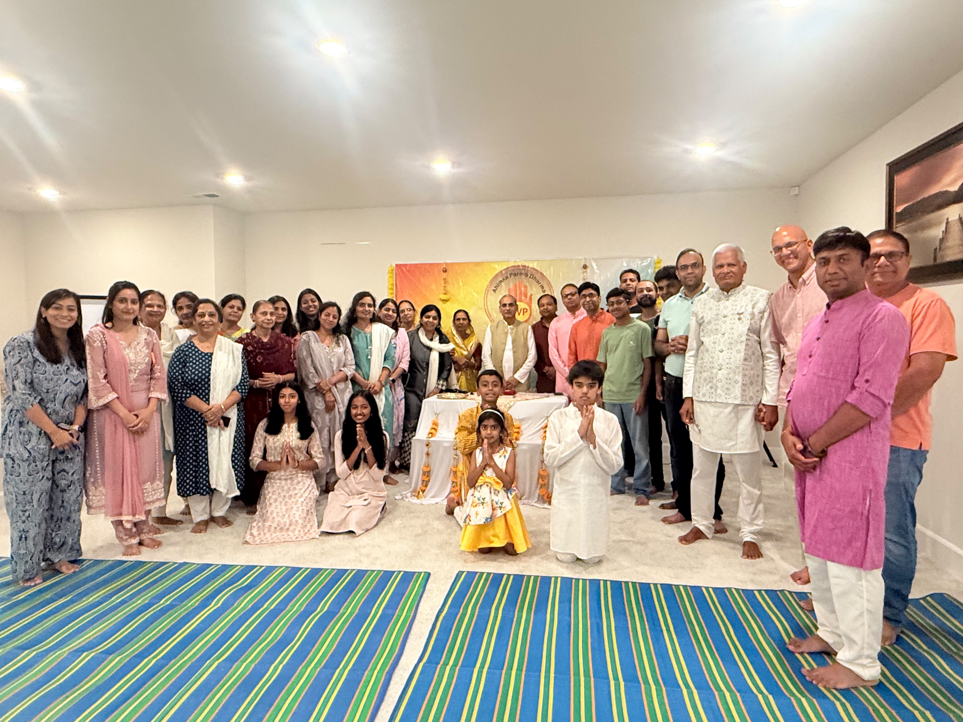 Mahesh Jain at Paryushan Parva and Das Lakshana Mahaparva — Mahesh Jain USA delivers spiritual discourse on Jain philosophy, originally from Sanganer